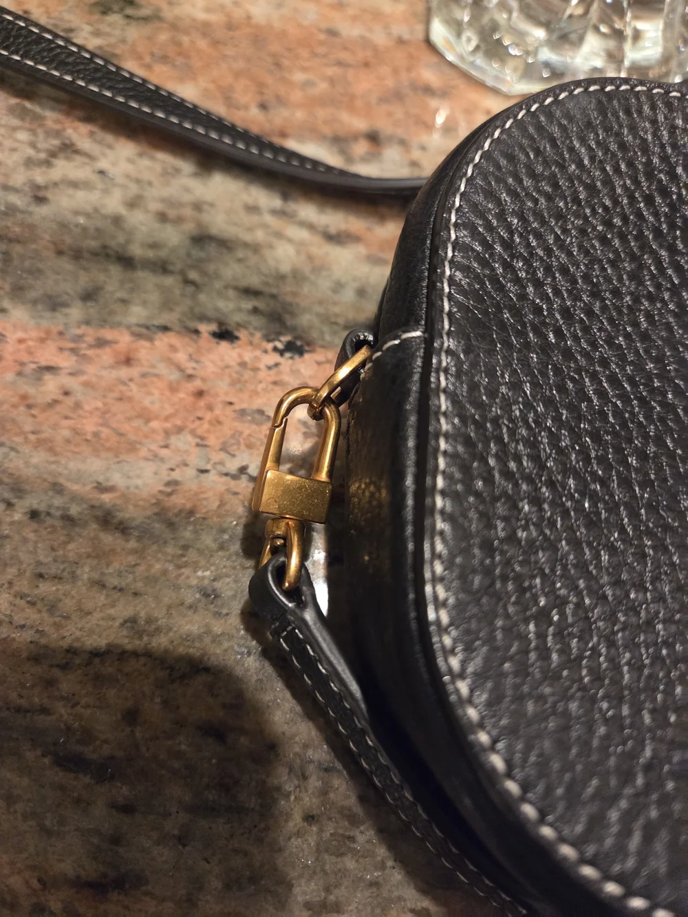 Tory Burch Black Leather Crossbody Bag and Zip Coin Wallet Set